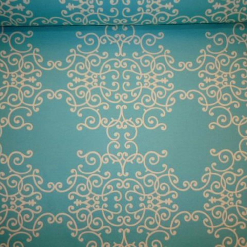 OUTDOOR DWELLSTUDIOS Scrollscene Sky Fabric
